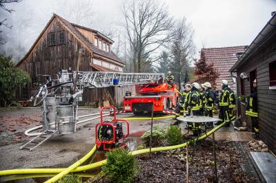 Gschwend-Horlachen: Ferienhaus Schwaebischer Wald in Vollbrand